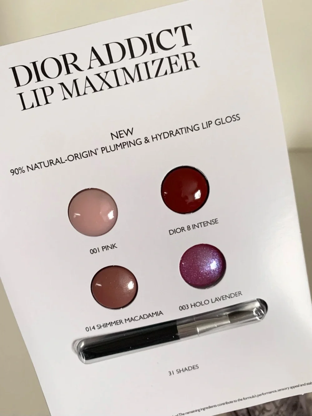 Hold Dior plumping lip gloss kit